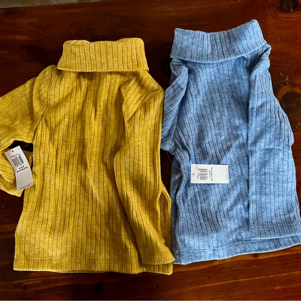 18m shimmer turtlenecks